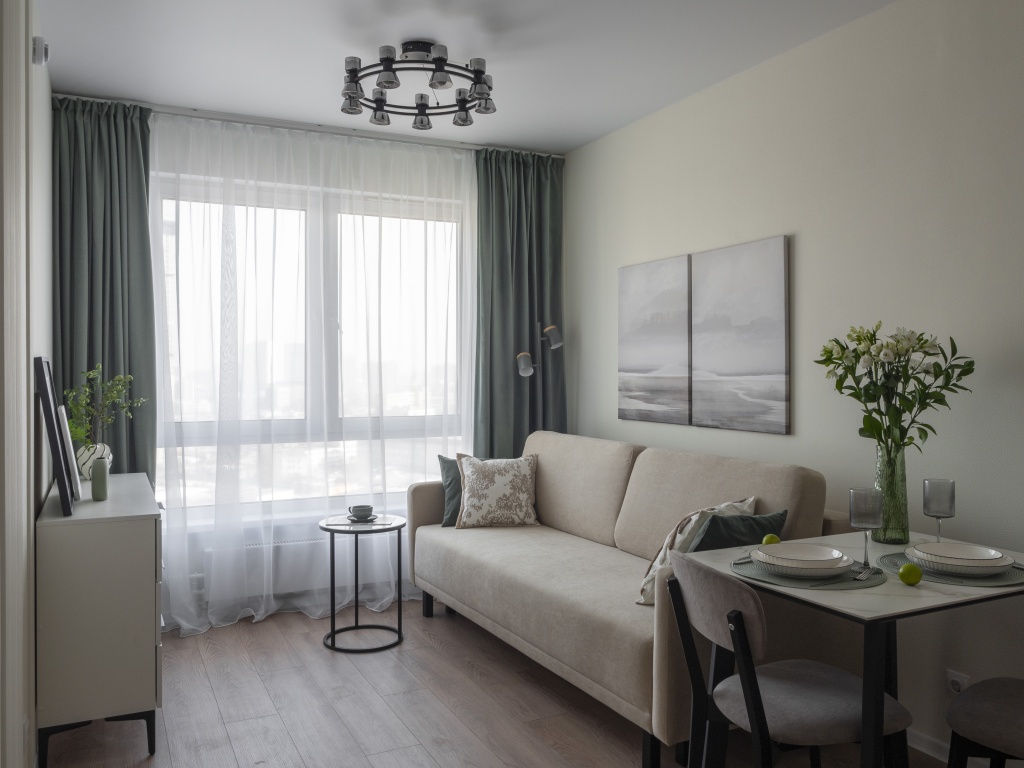 Хоумстейджинг квартиры  в ПИК. ЖК «Руставели 14», EURO2, 34 м² в ЖК Руставелли 14